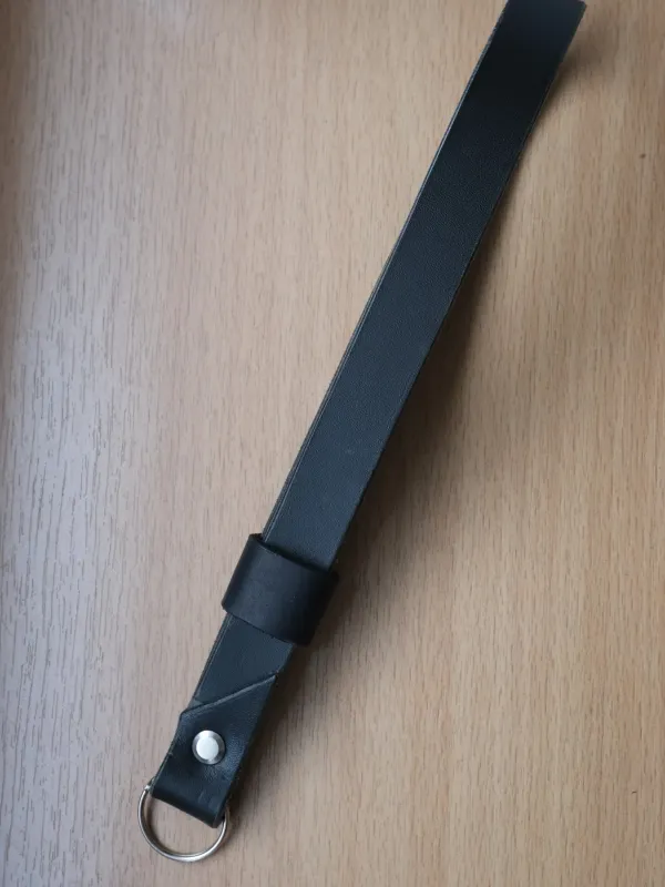 Product Black Leather Camera Wrist Strap Image